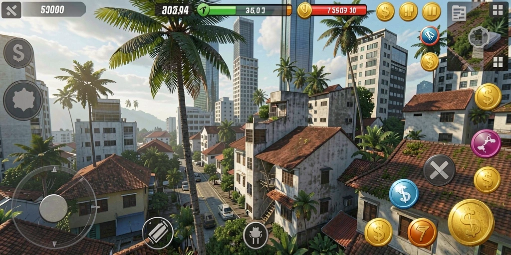 Tampilan awal game dengan grafis menawan.
