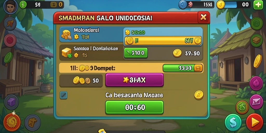 Tampilan mesin slot dengan grafis yang memukau.