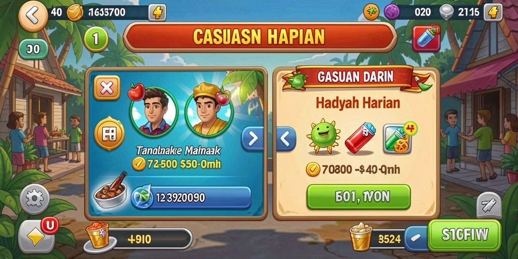 Tampilan awal permainan yang menarik.