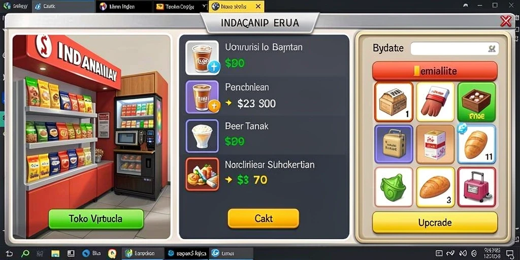 Gambar aksi epic dari karakter utama.