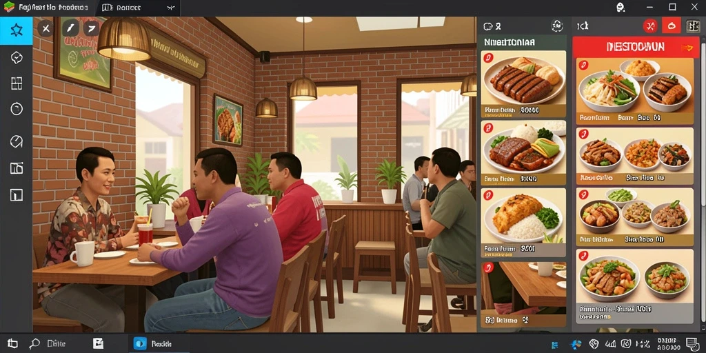 Tampilan antarmuka yang menarik dan user-friendly.