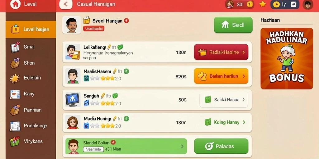 Tampilan utama aplikasi MEGAVISA88 yang modern.
