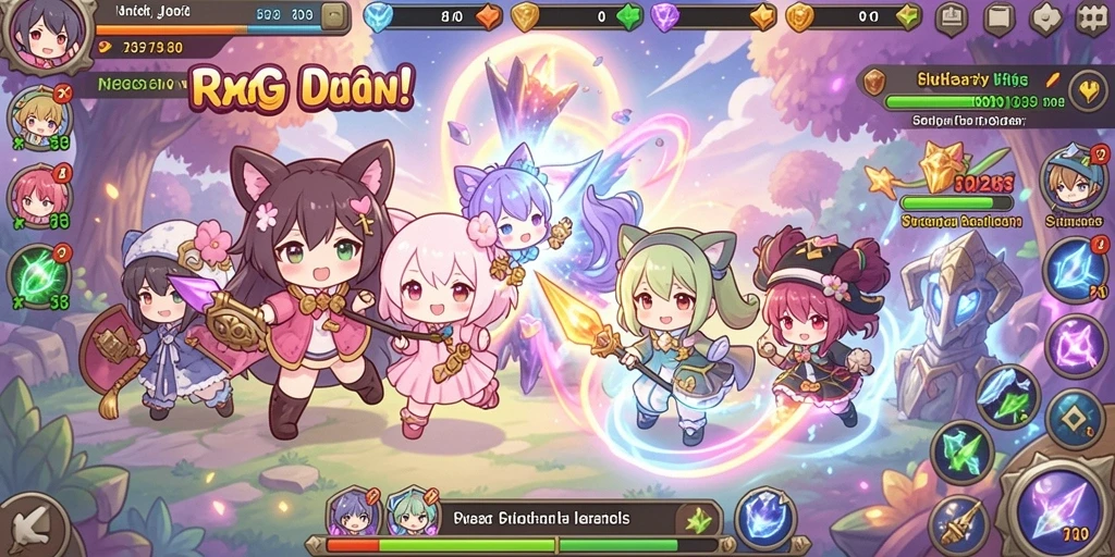 Screenshot menampilkan antarmuka permainan yang menarik.